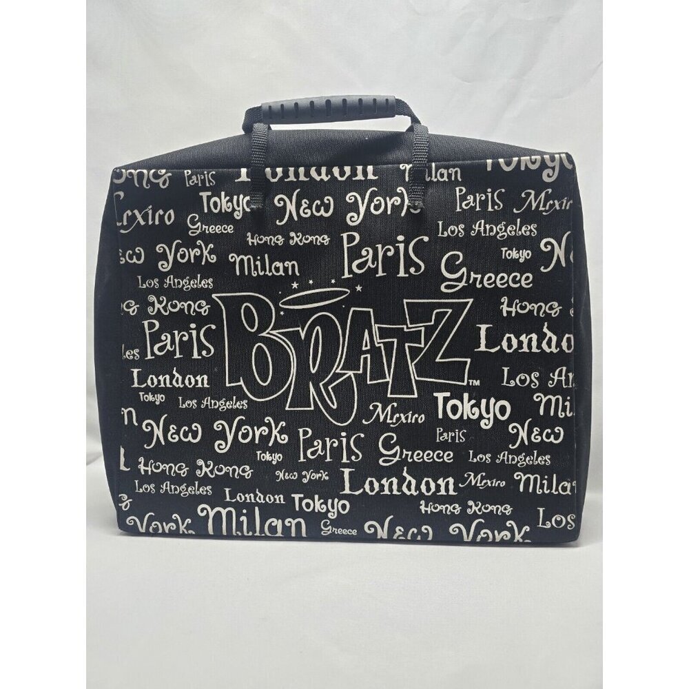 Vintage"BRATZ WORLD TOUR"doll carrying bag travel  storage case 2003 MGA- Stains - Picture 2 of 16